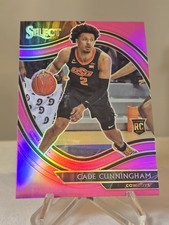 2021 Panini Chronicles Draft Picks Cade Cunningham Pink Prizm Rookie Card #276