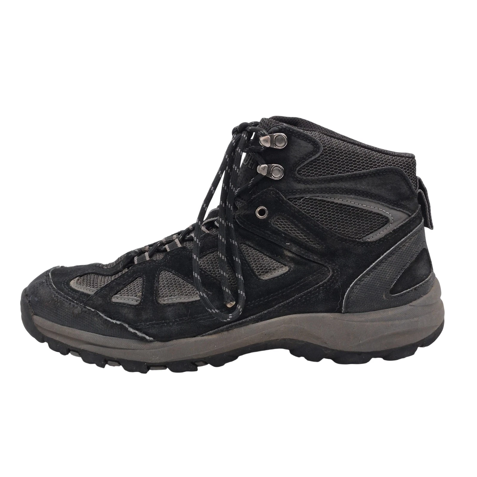 Denali Hiking Boots Mens Size 9.5 Black Leather Mesh Trail Outdoor A17U159F-7