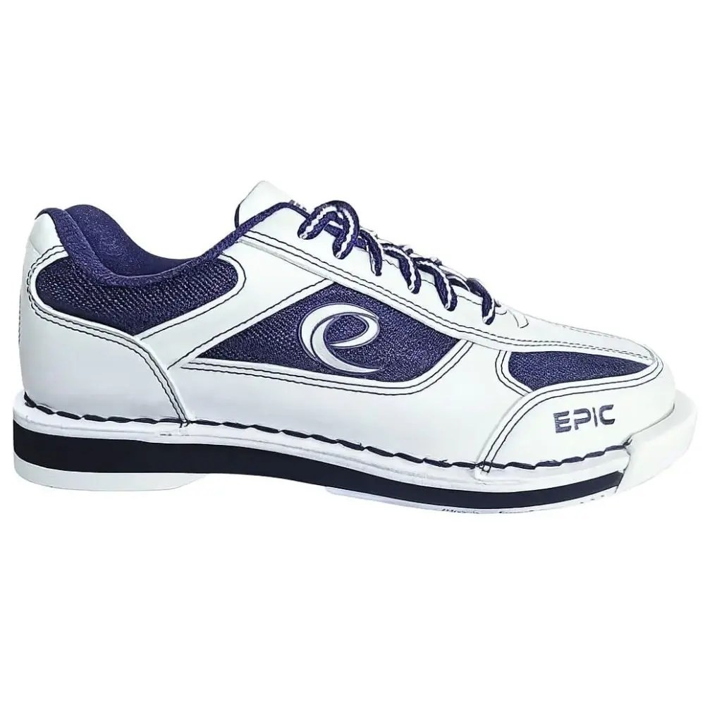 Epic Bowling Shoes 2025D Blue Silver Carbon Fiber Men 9.5 Women 11 Leather Sole Epic Ares Dial Performance Right Hand Mocha Mint Bowling  main image 4