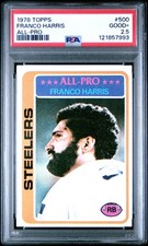 1978 TOPPS ALL-PRO #500 FRANCO HARRIS PSA 2.5