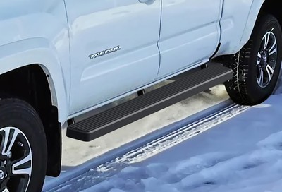 APS Premium 5'' Black Side Steps Fit 05-23 Toyota Tacoma Double Cab Crew Cab