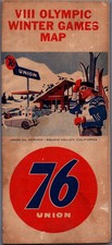 VIII Olympic Winter Games Squaw Valley California Map 76 Union 