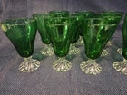 Anchor Hocking Burple Inspiration Emerald Green Goblet Glass - 6" Tall