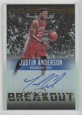 2016-17 Panini Studio Breakout Signatures 178/299 Justin Anderson #26 Auto 7gk