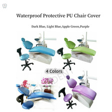 1Set Dental Chair Cover Seat Sleeves Waterproof Protective PU Leather Washable