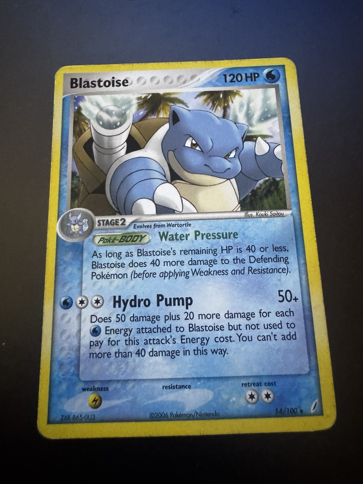 Pokémon TCG Blastoise Crystal Guardians 14/100 Rare Regular