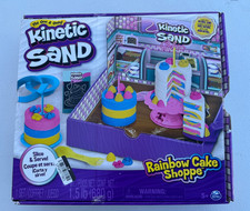 Kinetic Sand Rainbow Cake Shoppe Playset   Creative Sensory Toy for Kids Read 