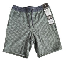 NWT O'Neill Boys Stockton Print green Hybrid Elastic Waist Size M 16" Shorts