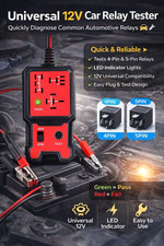 New Automotive Electronic Relay Car Relay Tester Universal 12V LED Indicator US