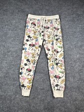 Disney Mickey And Friends Pajama Pant Juniors Medium Multicolor Drawstring Waist