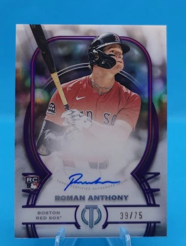 2026 Topps Tribute Roman Anthony Purple Auto /75 TA-RA Red Sox