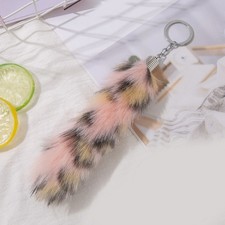 Animal Tail Pendant Keychain Key Holder Purse Bag Charm Keychain Decorations