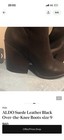 ALDO Black Suede Over-the-Knee Boots Wide Calf Zip Round Toe Block Heel 9 — photo 5