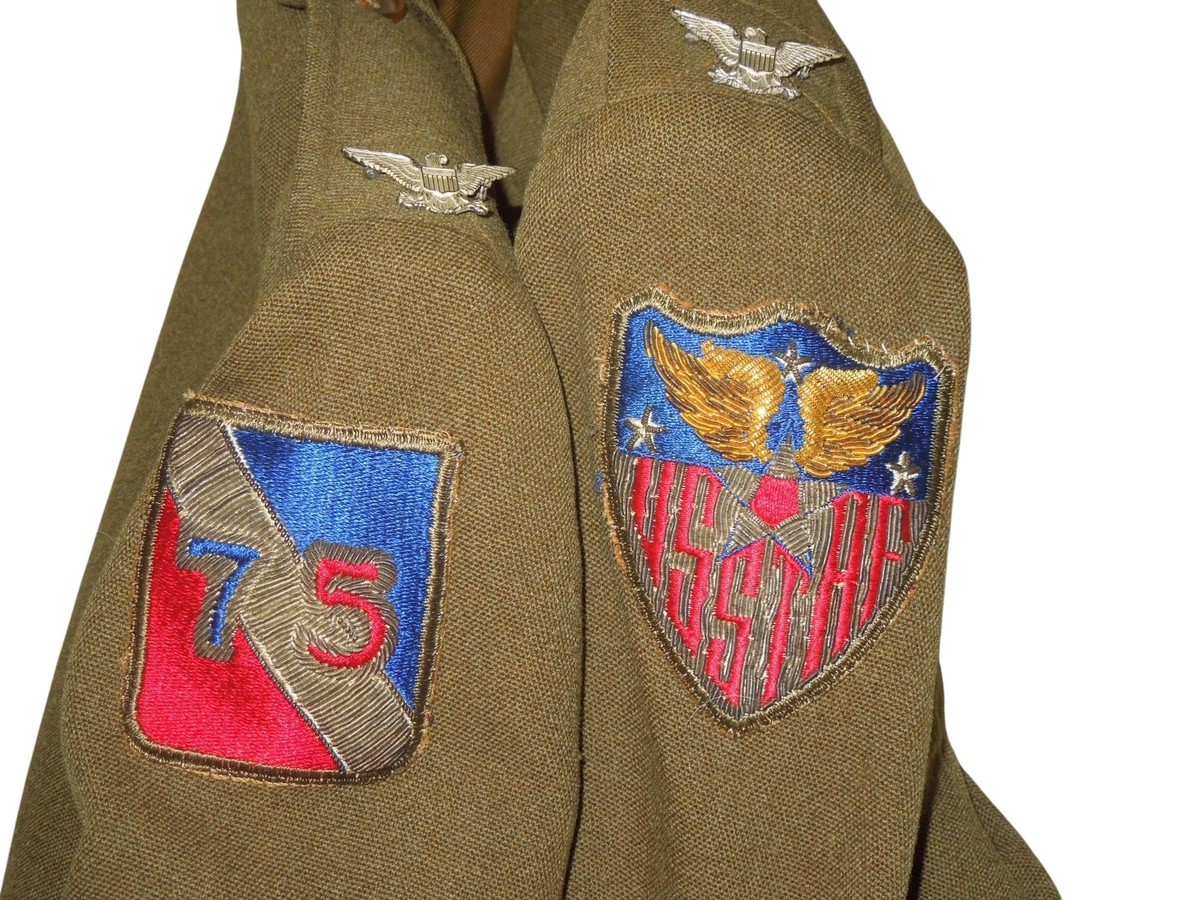 WWII BRITISH MADE Named USAAF Colonel ETO Ike Uniform Jacket