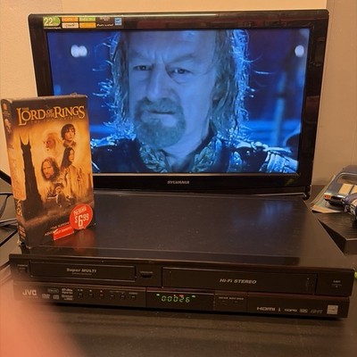 JVC DR-MV150B DVD VCR Combo Recorder Digital Tuner HDMI Working Tested A+