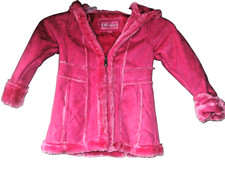 Girls Coat Pink Hooded Size 4 New