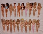 Vintage Lot of 20 Nude Mattel Superstar TNT 1990s Barbie Dolls & Ken