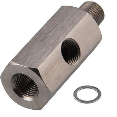 #ad Stainless Steel 1 8 NPT Oil Pressure Tee Adapter Fitting for Gauge Turbo $18.79