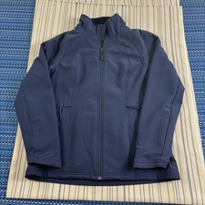 The North Face Jacket Womens Medium Blue WindWall Fleece Lined Full Zip Outdoor
