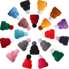 Mini Knitting Hats Doll Hat DIY Craft Knitting Decoration Mini Christmas Knit Ha