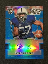Kyle Carter 2016 Panini Prizm Draft Picks Blue Prizm Auto 151 RC Vikings