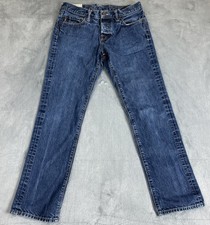 VTG Abercrombie  Fitch Jeans Mens Slim Straight Tag30x30 Fit 30x29.5 Button Fly