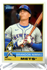 BRANDON NIMMO 2025 TOPPS HERITAGE CHROME #37 NEW YORK METS NEAR MINT