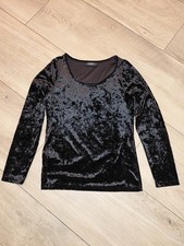 Samtshirt schwarz, Gr. 38/40, Benotti