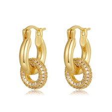 Earrings for Women Trendy - 14K Gold-Plated Gold Earring Dainty D