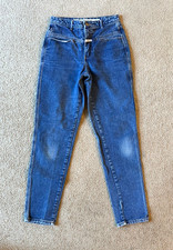 VTG 90s Girbaud Women's High Waisted Tapered Leg Blue Jeans - Size 27 in