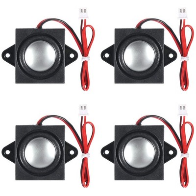 DWEII 4 PCS Speaker 3 Watt 8 Ohm Mini 3W 8Ohm-JST-PH2.0, 8Ohm-JST-PH2.0