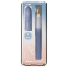 Kakuno Madoromi Fountain Pen Blue Medium Gold Nib Ergonomic Grip for Beginners