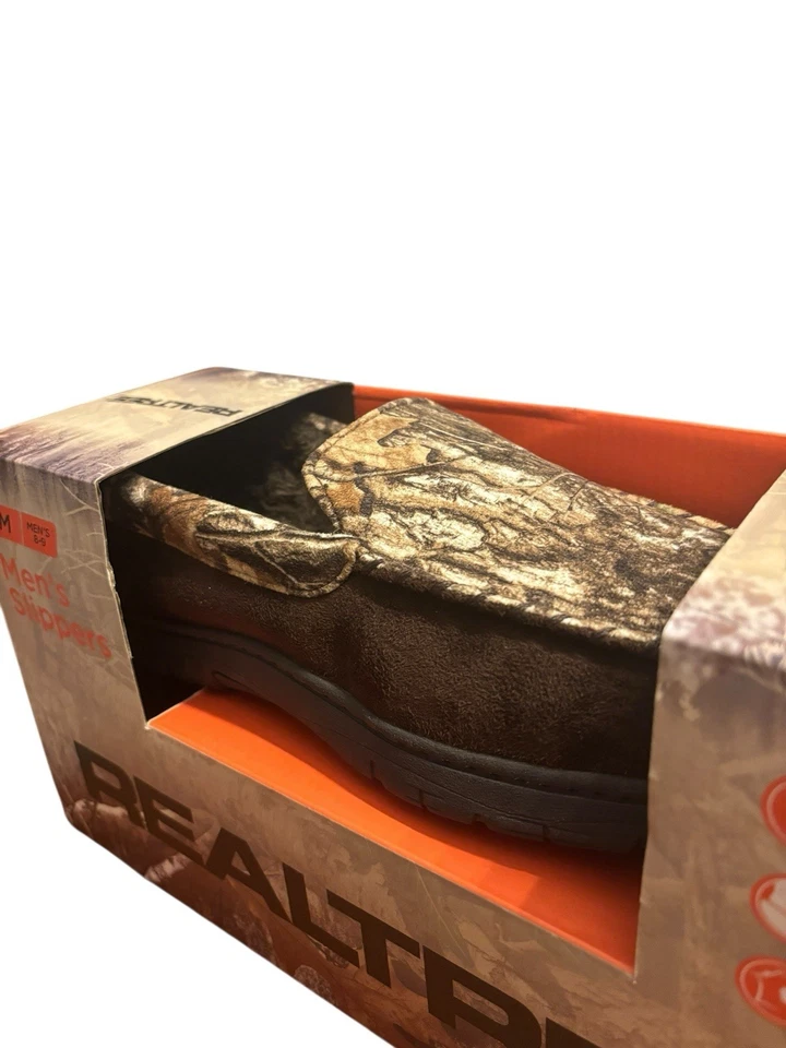 Мужские тапочки Realtree камуфляжный размер средний (8-9) для помещений/улицы пена с эффектом памяти новые - Изображение 3 из 4