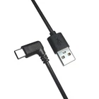 Right Angle 2.0 USB A To USB C Cable Male To Male Fast Charge Data Transfer Cord