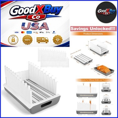 Home Bread Slicer Stainless Steel Adjustable Thickness and Storage Tray
