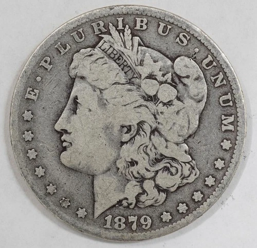 1879 Morgan Silver Dollar $1 Philadelphia No Mint Mark US Coin