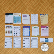 Dolls House miniature 1:12 scale Educational/School paperwork x 14