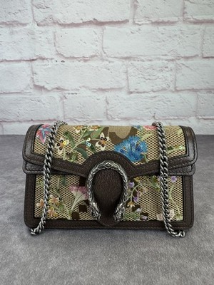 【Gucci ディオニュソス】GG 柄 チェーン ショルダーバッグ Gucci Sequin Dionysus Jumbo Gg Super Mini Floral Embroidered Chain