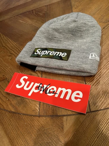 Bonnet Supreme New Era Box Logo FW23 Camouflage Neuf avec étiquette