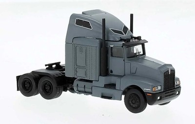 Brekina HO 1984 Kenworth T600 Sleeper-Cab Tractor Only Assembled Matte Gra 85928