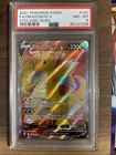 2021 POKEMON SWORD & SHIELD EVOLVING SKIES #191 FULL ART/DRAGONITE V PSA 8