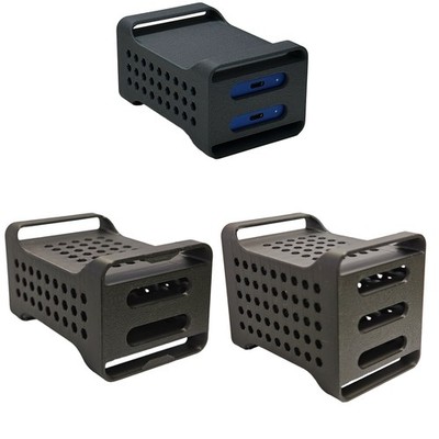 For Samsung T7 SSD Holder, Solid State Drive Storage Case with Slide-Out Cover
