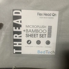 Bamboo Sheets Set Split Head queen Pewter Color
