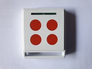 Télécommande ECCO5 blanche et rouge Nice Home