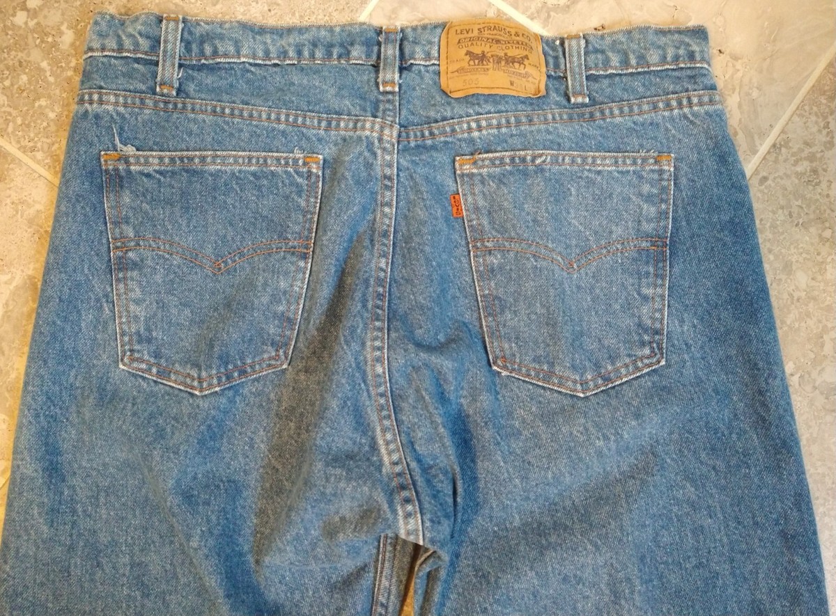 パンツ Levi's Orange Tab 505 MADE IN USA Vintage Levi's Orange Tab 505 34 X 29 Regular Fit Straight