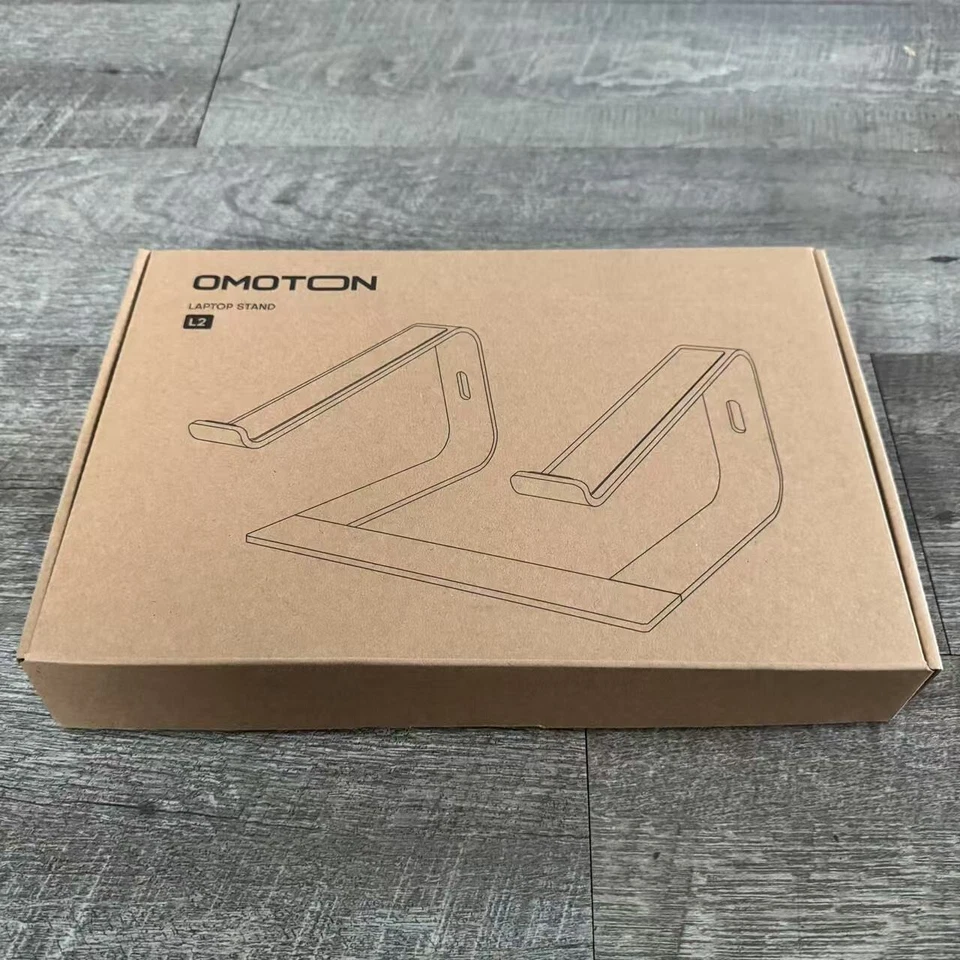 OMOTON 11-16 inch Laptop Stand Detachable Mount Aluminum Holder for Desk Silver - Image 2 of 4