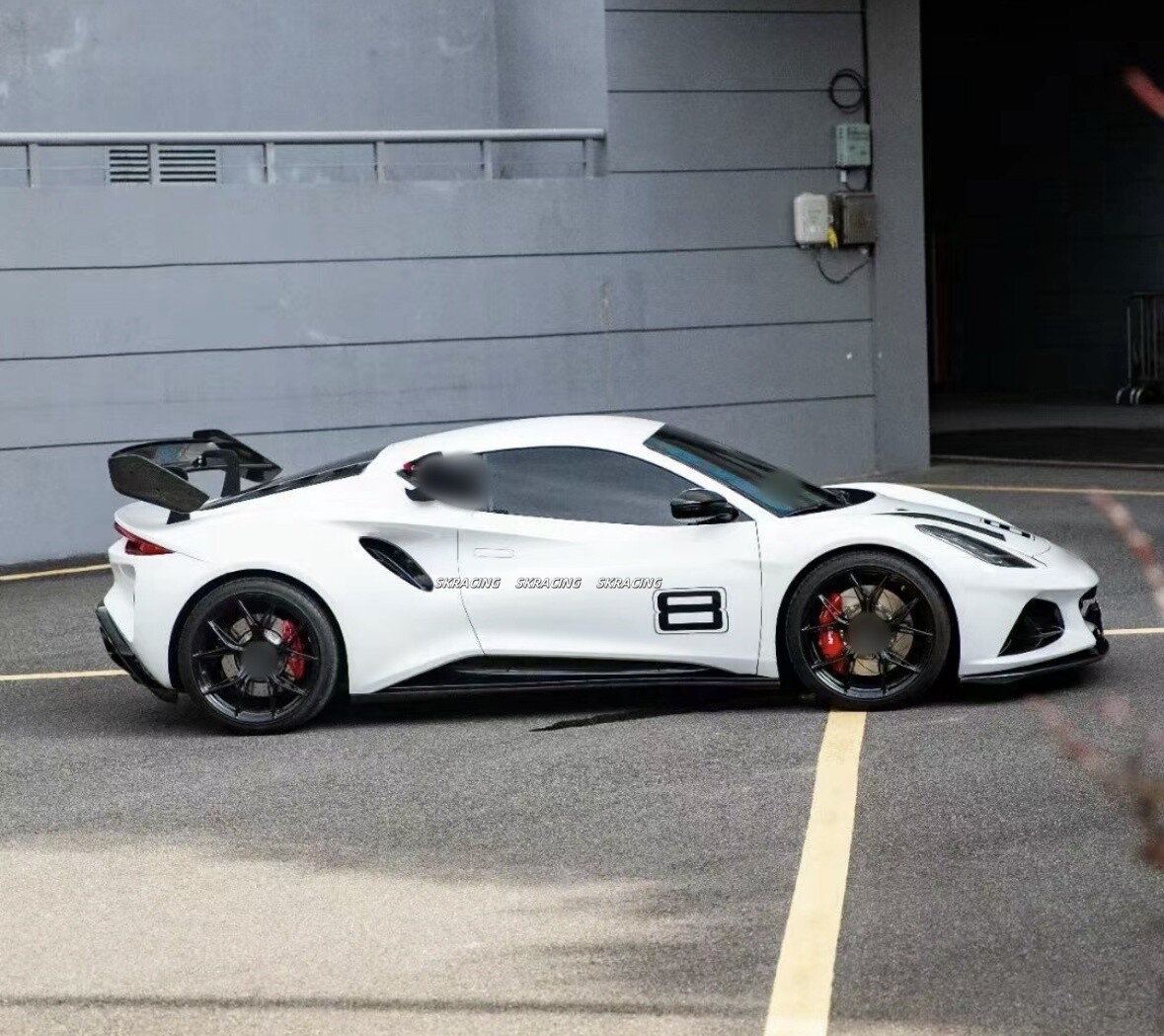 For Lotus Emira 2023-2024 Dry Carbon Fiber GT4 Style Rear Trunk