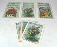 Note Cards VTG 1987 Seed Company Bright & Colorful Seed & Flower - Buyers Choice