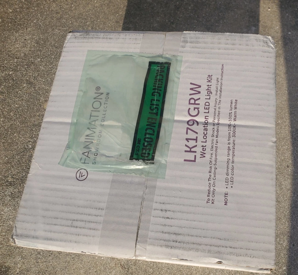 Fanimation Fans LK179GRW Accessory - 18W 1 LED Dimmable Light Kit-3 Inches Tall - Image 4 of 4