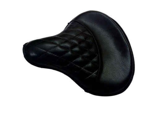Brand New Fit for Royal Enfield Standard Leather Black Color Seat With Spring - Picture 1 of 4